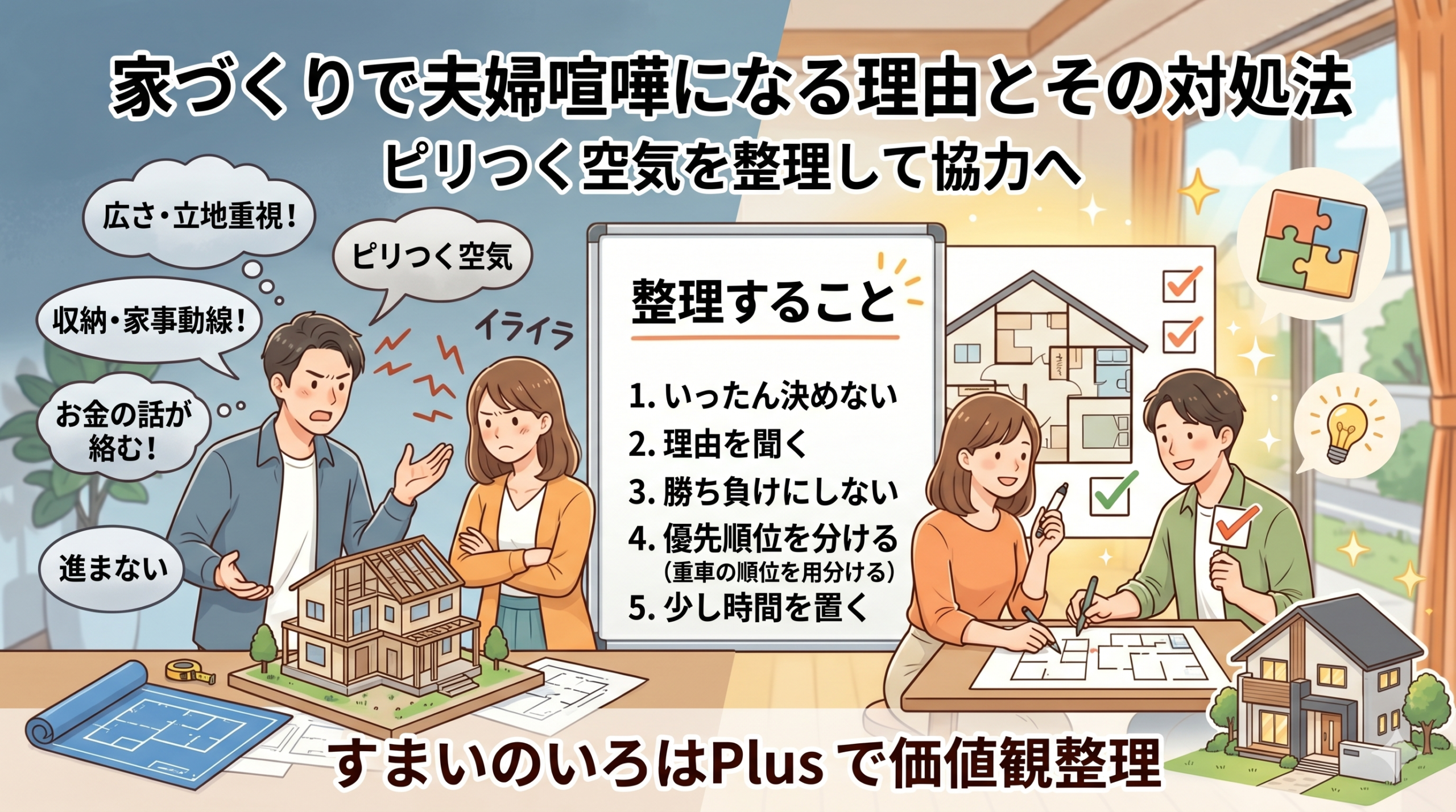 家づくりで夫婦喧嘩になる理由とその対処法